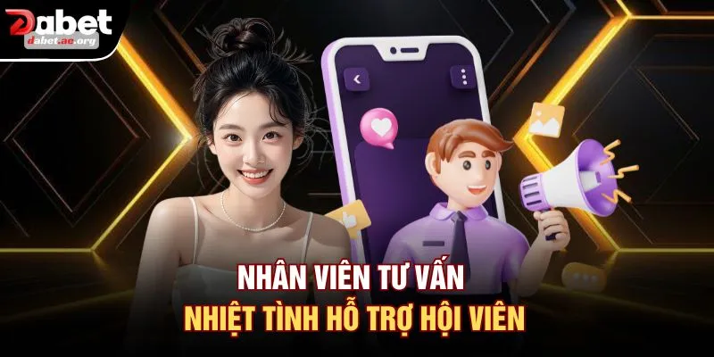 Nhân viên tư vấn nhiệt tình hỗ trợ hội viên