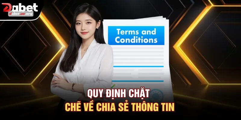 Quy định chặt chẽ về chia sẻ thông tin